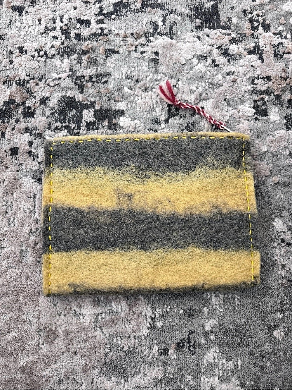 Embroidered B Initial Pouch - Picture 2 of 4